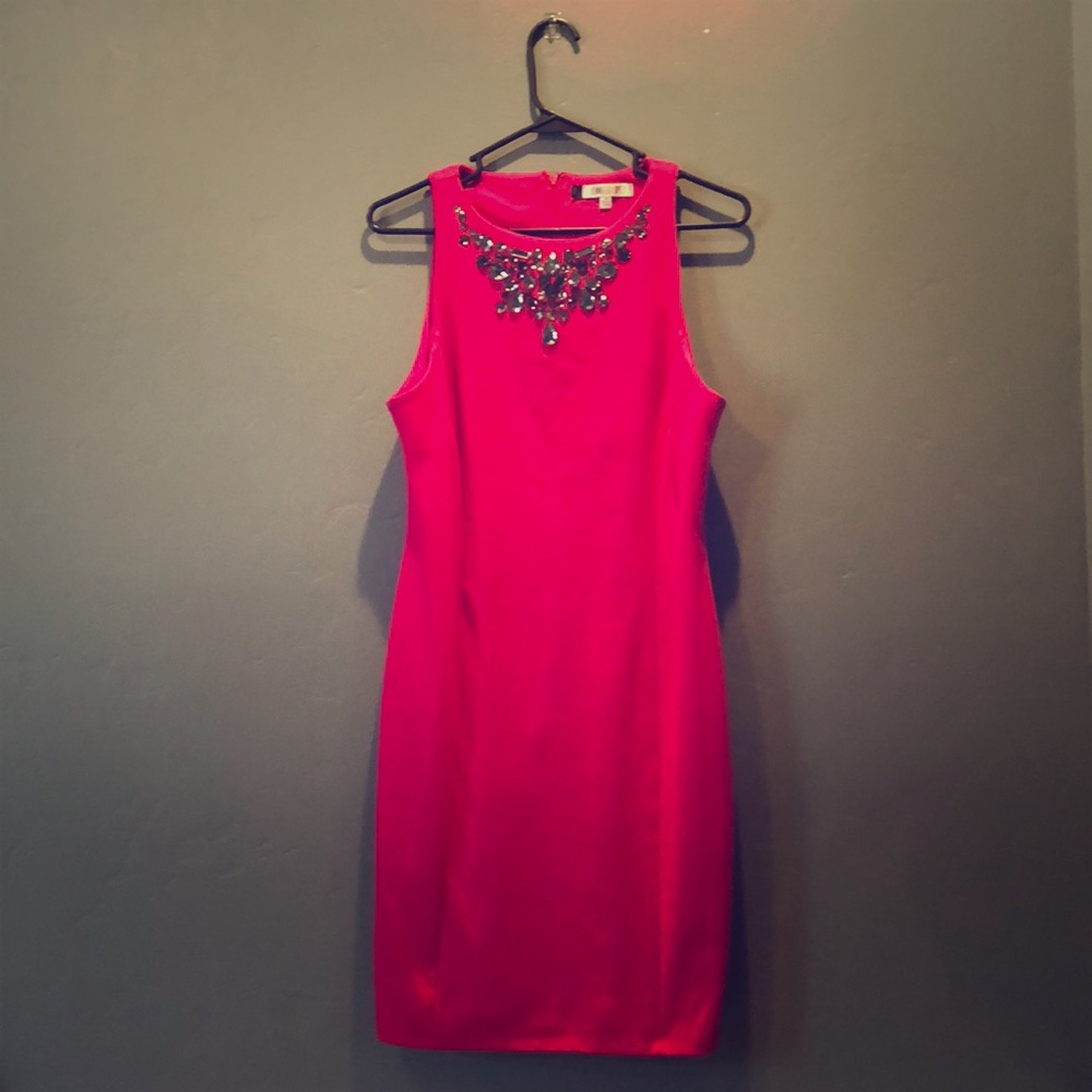 Jennifer Lopez Hot Pink Dress